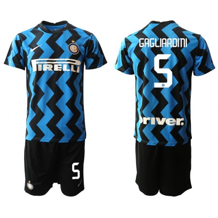 Completo Calcio Inter Milan Roberto Gagliardini 5 Bambino Divisa Prima 2020/2021